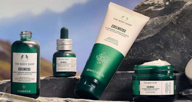 Échantillons Gratuits Edelweiss THE BODY SHOP