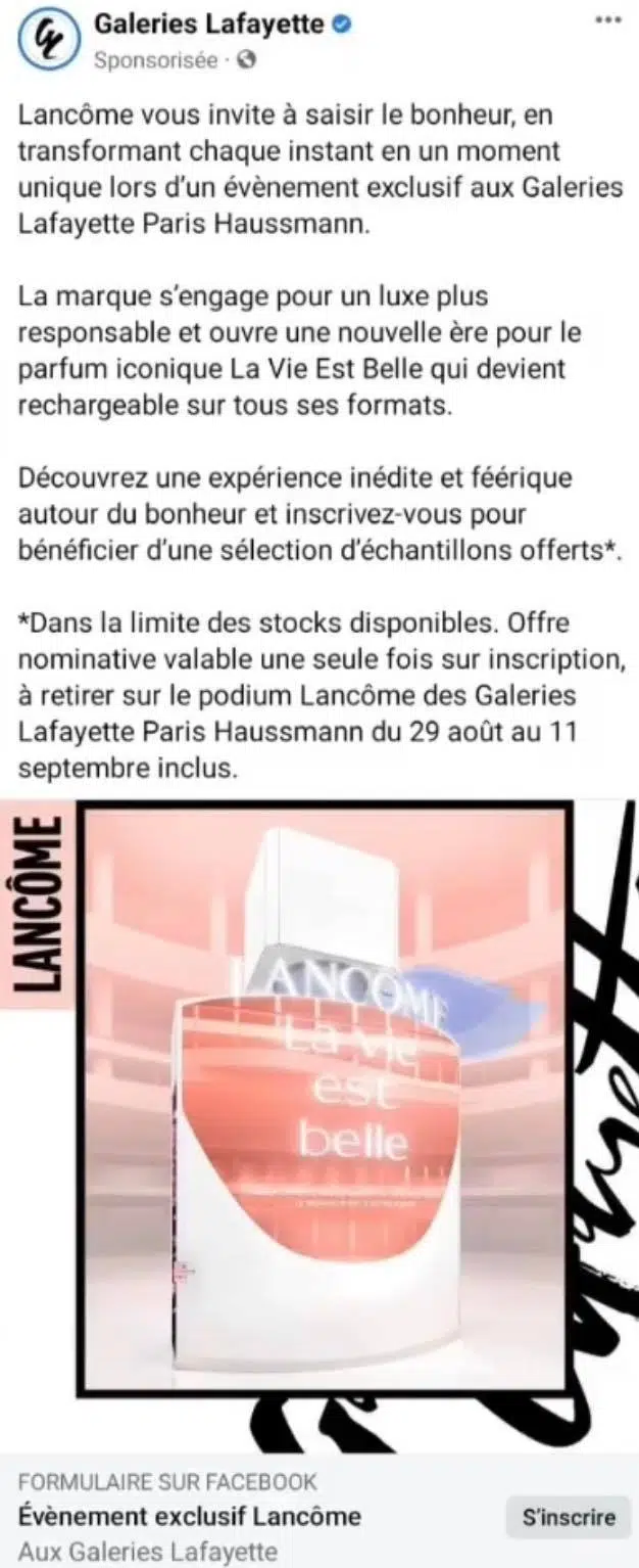 parfum La Vie Est Belle Lancôme