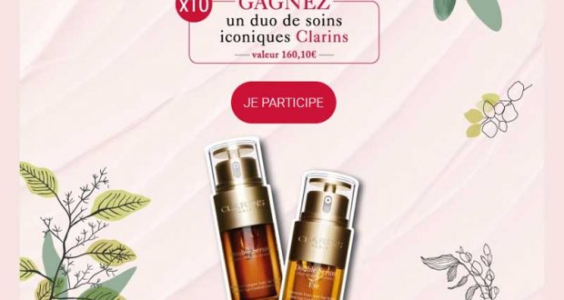 10 coffrets de soins CLARINS à remporter