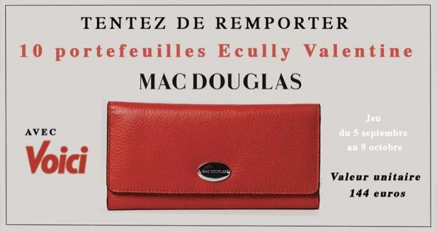 10 portefeuilles Ecully Vale Mac Douglas à gagner