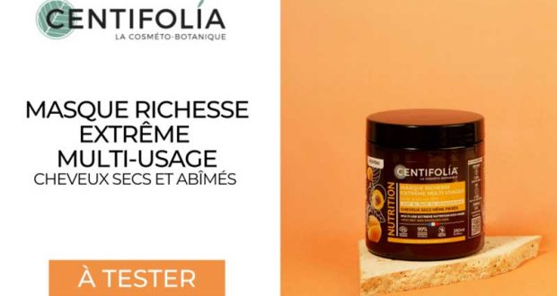 50 Masque richesse extrême multi-usages Centifolia à tester