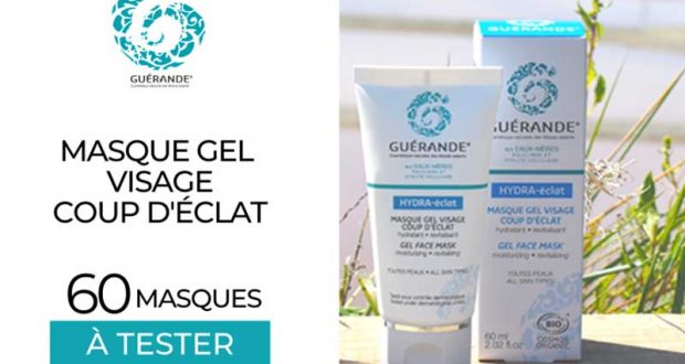 60 Masque visage coup d'éclat Guérande Cosmetics à tester