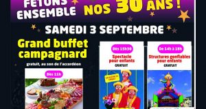 Buffet campagnard gratuit et animations pour enfants gratuites