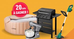 En Jeu 20 lots à gagner (spa - barbecues - robots pâtissiers...)