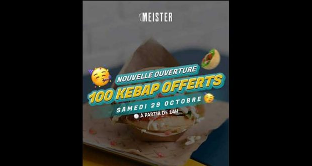 100 Kebap offerts pour les 100 premiers clients