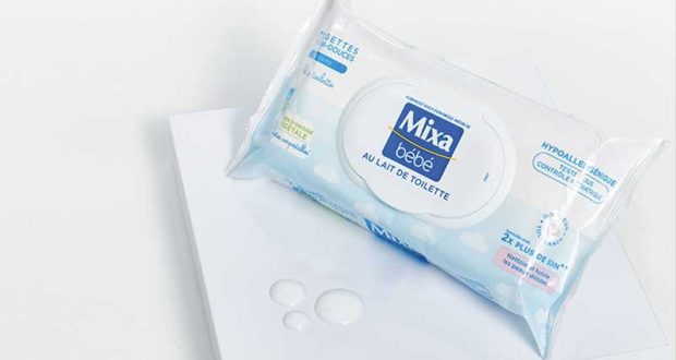 100 Lingettes au Lait de Toilette Mixa Bébé à tester