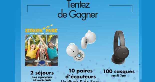 100 casques sans fil Sony offerts