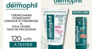 120 lots de soins Dermophil à tester