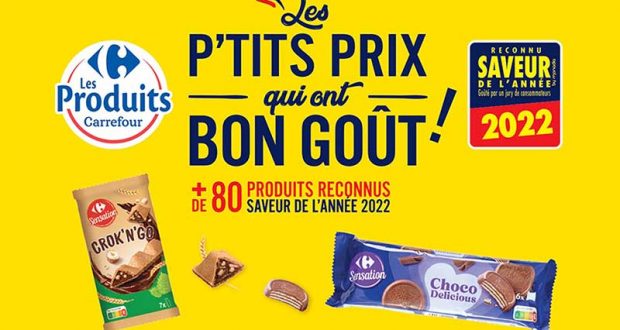 9000 produits Carrefour reconnus Saveur de l’Année 2022 à tester