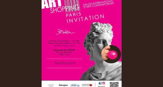 Invitation au Salon international d'Art Contemporain Art Shopping