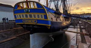 Visite libre gratuite de la frégate L'Hermione et du chantier de son Grand Carénage