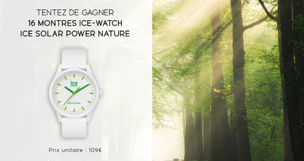 16 montres ICE Solar Power Nature de 109€ à gagner