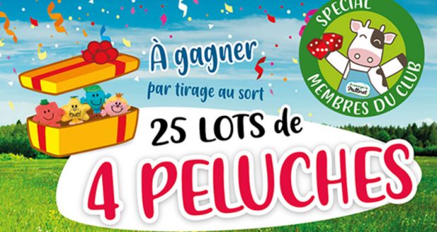 25 lots de 4 peluches à remporter