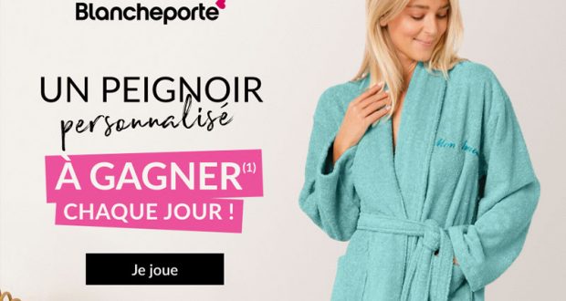 28 peignoirs personnalisés à gagner