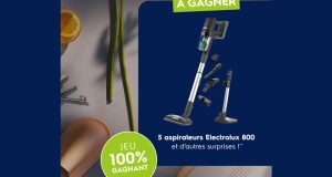 5 aspirateurs balai Electrolux 800 à gagner