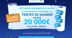 570 cartes cadeaux Leclerc à gagner (Valeur total de 20 000 €)