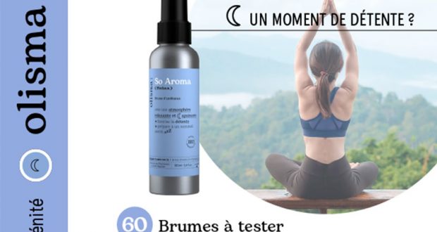 60 Brumes (Relax) So Aroma Olisma à tester