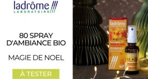 80 Sprays d'ambiance Magie de Noël Ladrôme à tester