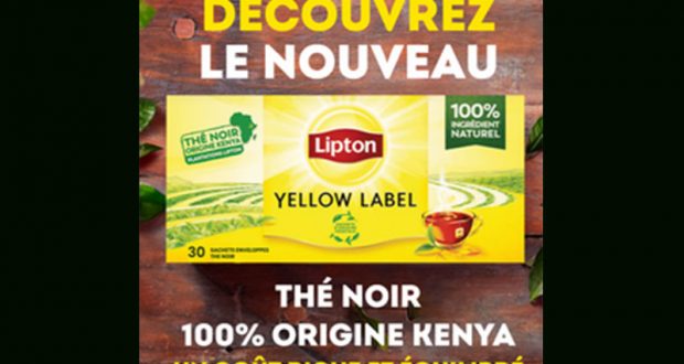 Échantillons gratuits de 3 sachets de thé Lipton Yellow Label