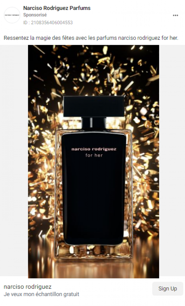 parfum For her de Narciso Rodriguez