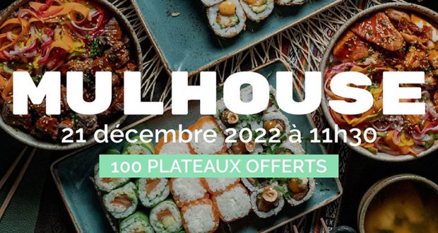 100 plateaux de Sushis Rainbow Roll offerts