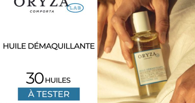 30 Huile démaquillante Oryza Lab à tester