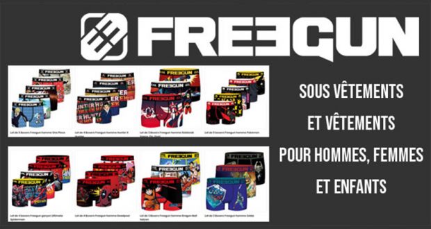 42 sous-vêtements homme Freegun à gagner