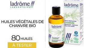 80 Huiles végétales de Chanvre bio Ladrôme à tester