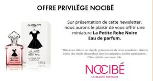 Une miniature du parfum Guerlain offerte sur simple visite