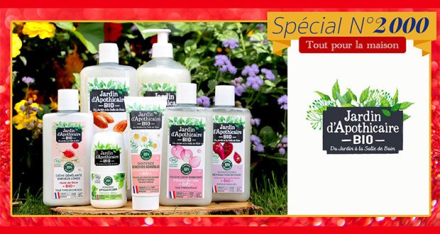 100 Bons d’achat Jardin d’Apothicaire Bio à gagner