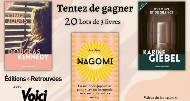 20 lots de 3 romans à gagner (valeur unitaire 44 euros)