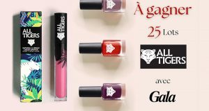 25 lots de 4 produits de maquillage All Tigers offerts