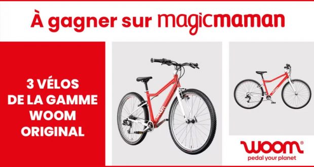 3 vélos woom Original à remporter