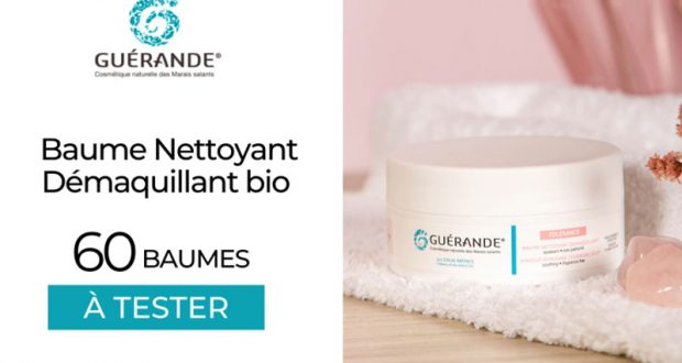 60 baume nettoyant démaquillant bio Guérande à tester