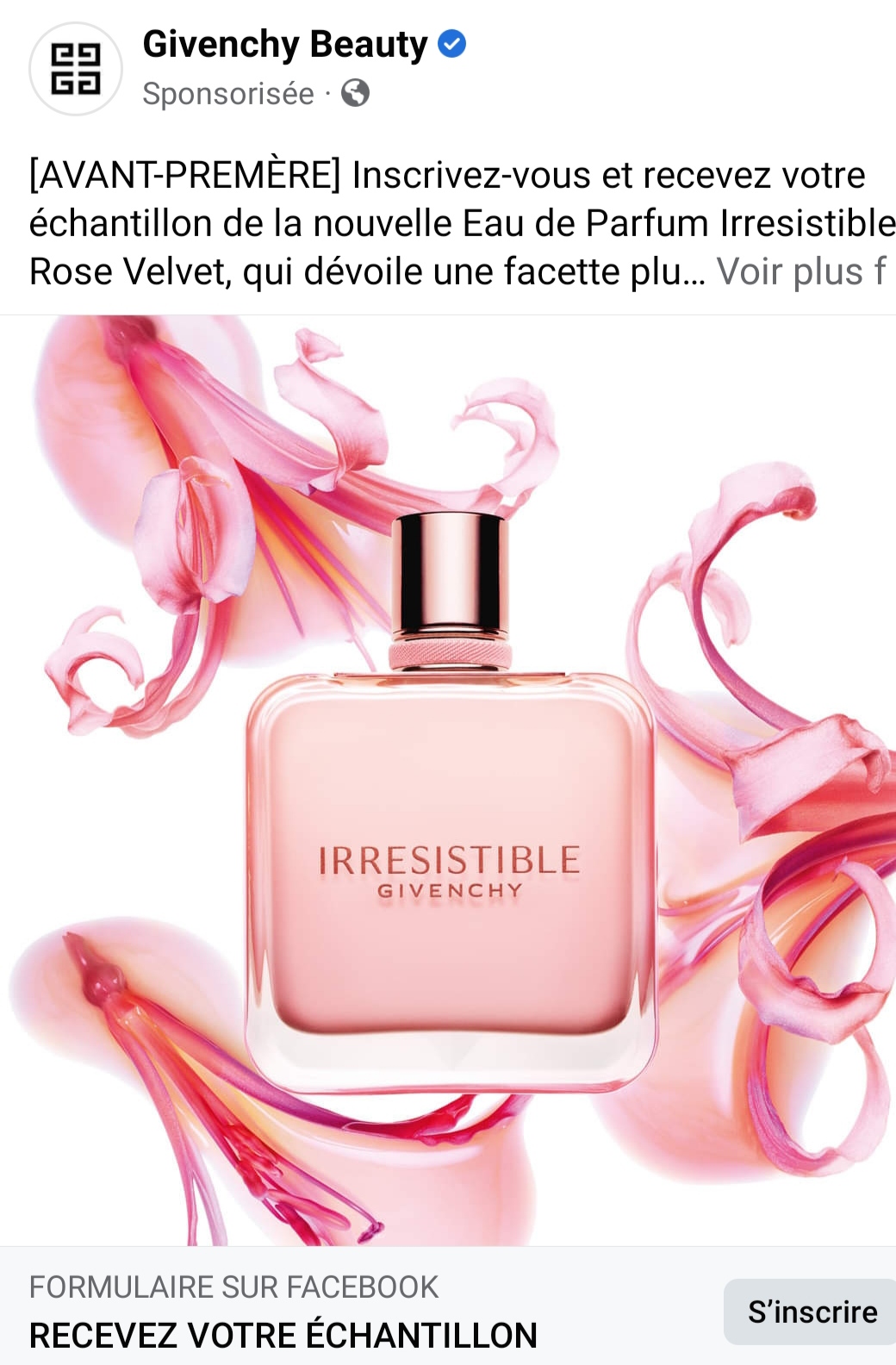 parfum Irresistible Rose Velvet Givenchy