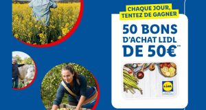 459 bons d’achats Lidl de 50 € à remporter