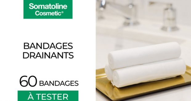 60 Bandages Drainants Somatoline Cosmetics à tester