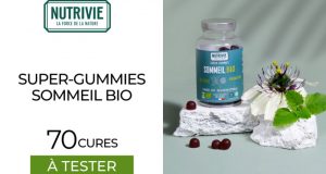 70 Cures Super-Gummies Sommeil BIO de NUTRIVIE à tester