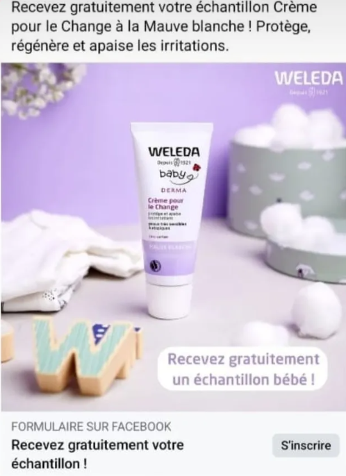 Crème de change à la Mauve blanche WELEDA