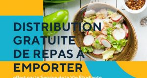 Distribution gratuite de repas complets à emporter