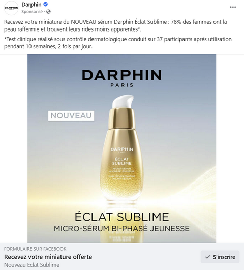 Sérum Éclat Sublime Darphin Paris