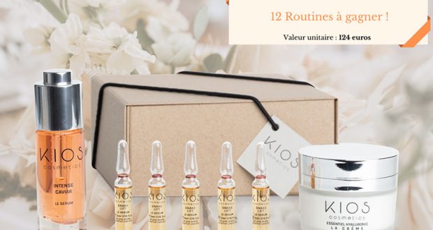 12 Routines de soins KIOS Cosmetics offertes