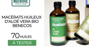 70 Macérats Huileux d'Aloé Vera Bio BENECOS à tester