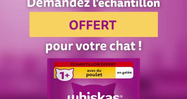 Echantillons gratuits Whiskas Gelée pour Chat