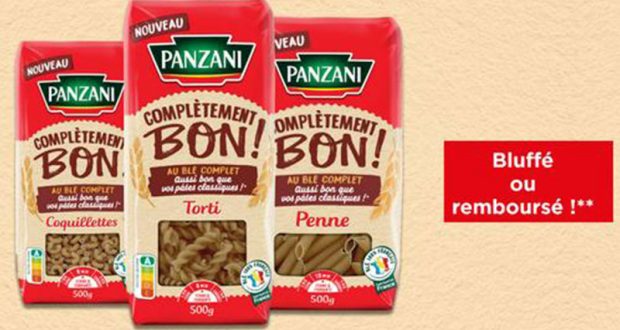 Pâtes PANZANI Complètement Bon 100% remboursé