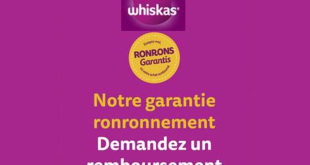 Sachet fraîcheur whiskas 100% Remboursé