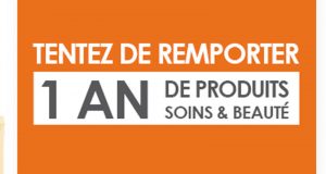 1 an de produits de soins à remporter