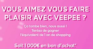 10 bons d'achat Veepee de 1000 euros chacun à gagner