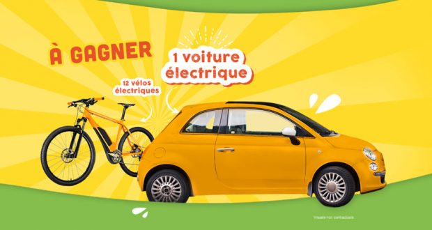 12 vélos électriques à gagner (valeur unitaire 1000 euros)
