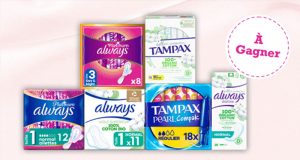 20 lots de produits d'hygiène intime Always et Tampax à gagner